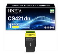 Cartuccia Toner CS421dn, Cartucce Toner Compatibili 78C2XK0 78C2XC0 78C2XM0 78C2XY0 per Lexmark CS421dn CX421adn CS521dn CX522ade CS622de CX622ade CX625adhe Stampanti,Yellow-1 Pack