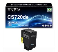 Cartuccia Toner CS720de, Cartucce Toner Compatibili 74C20K0 74C20C0 74C20M0 74C20Y0 per Lexmark CS720de CS720dte CS725de CS725dte Stampante,Cyan-1 Pack
