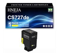 Cartuccia Toner CS727de, Cartucce Toner Compatibili 75B20K0 75B20C0 75B20M0 75B20Y0 per Lexmark CS727de CX727de CS728de Stampanti,Yellow-1 Pack