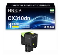 Cartuccia Toner CX310dn, Cartucce Toner Compatibili 80C2SK0 80C2SC0 80C2SM0 80C2SY0 per Lexmark CX510de CX510dhe CX410e CX410de CX410dte CX310n CX310dn Stampante,Yellow-1 Pack