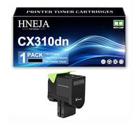 Cartuccia Toner CX310dn, Cartucce Toner Compatibili 80C2SK0 80C2SC0 80C2SM0 80C2SY0 per Lexmark CX510de CX510dhe CX410e CX410de CX410dte CX310n CX310dn Stampante,Black-1 Pack