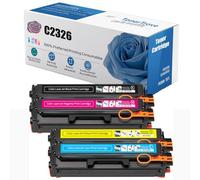 Cartuccia Toner Di Ricambio Ad Alta Capacità C2326 (senza Chip) Per Lexmark 24B7495 24B7496 24B7497 24B7498 Compatibile Con Le Stampanti Lexmark C2326 XC2326, 5500-6000 Pagine,4 Colors-1 Pack