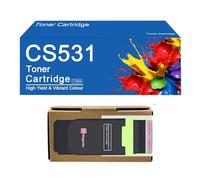 Cartuccia Toner di Ricambio CS531 per stampanti Lexmark CS531, CS531dw, CX532adwe, CS632dw, CX635adwe - Alta Resa (3000 Pagine),CS531-Magenta