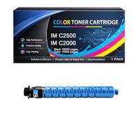 Cartuccia Toner IM C2500 IM C2000 con Chip Compatibile per Ricoh IM2500 IM2000 842311 842312 842313 842314 Alta Capacità per IM C2000 IM C2500 Stampanti,Cyan-1pack