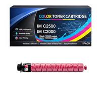 Cartuccia Toner IM C2500 IM C2000 con Chip Compatibile per Ricoh IM2500 IM2000 842311 842312 842313 842314 Alta Capacità per IM C2000 IM C2500 Stampanti,Magenta-1pack
