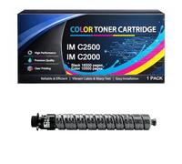 Cartuccia Toner IM C2500 IM C2000 con Chip Compatibile per Ricoh IM2500 IM2000 842311 842312 842313 842314 Alta Capacità per IM C2000 IM C2500 Stampanti,Black-1pack