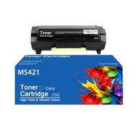 Cartuccia toner MS421dn dotata di chip, compatibile con le stampanti Lexmark MS321dn, MS421dn, MS421dw, MS521dn e MS621dn: 56F1H00, 56F2H00,6000p | Forniture Toner Blu Rosso Nero Giallo Inchiostro Supporto tamburo Contenitore toner esausto Assemblaggio tamburo
