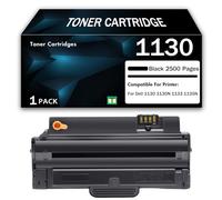 Cartuccia toner nera 1130 330-9523 con chip di ricambio per stampante laser Dell 1130 1130N 1133 1135N, stampa nitida, alta resa, facile aggiunta di polvere,Black-1PCS