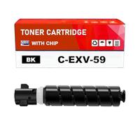 Cartuccia toner nero C-EXV59 compatibile con chip intelligente per Canon imageRUNNER ADVANCE C3320 C3326 C3525 C3530 - Alta resa (~30.000 pagine)(1-piece set in black)