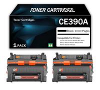 Cartuccia toner nero compatibile ad alta capacità, sostitutiva per HP CE390A, compatibile con le stampanti Laser-jet M4555 MFP, M601, M601n, M602n, M602dn, M602x, M603dn Series,24000Page-2PCS