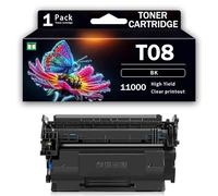 Cartuccia toner Premium ad alta capacità T08 compatibile con stampante laser Canon i-SENSYS X 1238i 1238iF 1238P 1238R 1238Pr, toner nero ad alta capacità da 11.000 pagine,Black-With Chip
