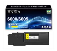 Cartuccia Toner Ricambio 6600, Compatibile Cartucce Toner 106R02232 106R02229 106R02230 106R02231 per Xerox WorkCentre 6605N 6605DN Stampante,Yellow-1 Pack