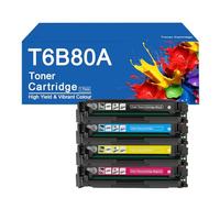 Cartuccia toner T6B80A 4 colori compatibile per HP T6B80A/T6B81A/T6B82A sostituzione per HP Color LaserJet Pro M280nw M281fdn M281fdw, alta resa 1500 pagine,T6B80A-4 Color