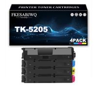 Cartuccia Toner TK-5205 per Kyocera TASKalfa 356ci 358ci | Alta Resa TK-5205K TK-5205C TK-5205M TK-5205Y Cartucce Toner Sostitutive,4 Colors-1 Pack