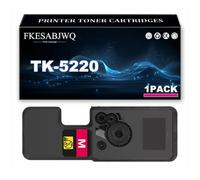 Cartuccia Toner TK-5220, Cartucce Toner TK-5220K TK-5220C TK-5220M TK-5220Y per Kyocera ECOSYS M5521cdn M5521cdw P5021cdn P5021cdw Stampante,Magenta-1 Pack