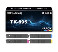 Cartuccia Toner TK-895, Cartucce Toner TK-895K TK-895C TK-895M TK-895Y per Kyocera FS-C8025MFP FS-C8525MFP FS-C8020MFP FS-C8520MFP Stampanti,4 Colors-1 Pack