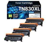 Cartuccia toner TN830XL, compatibile con Brother TN830XL Toner TN830 830XL da utilizzare con stampanti Brother HL-L2460DW DCP-L2640DW HL-L2480DW HL-L2400D HL-L2405W MFC-L2820DWXL MFC-L2820DW (4 nero)