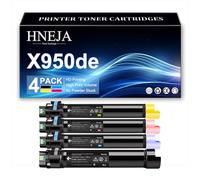 Cartuccia Toner X950de, Cartucce Toner Compatibili X950X2KG X950X2CG X950X2MG X950X2YG per Lexmark X950de X950dhe X950dte X952de X952dte X954de X954dhe Stampante,4 Colors-1 Pack