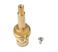 Cartuccia valvola a quarto di giro per rubinetti doccia e vasca da bagno, attacco 3/4", stelo lungo 75 mm, corpo in rame con anima in bronzo, compatibile