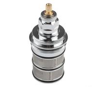 Cartuccia valvola termostatica in ottone per miscelatori doccia e rubinetti da incasso, controllo della temperatura da 20 a 48 °C con sistema di sicurezza a 38 °C, compatibile con