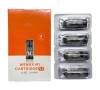 Cartuccia WENAX M1/Cartuccia M1 con filtro Drip Tip/Cartuccia M1 V2 0,8 ohm (14-16 W) 1,2 ohm (10-13 W) 2 ml adatta per WENAX M1/M2/M1 MINI senza nicotina