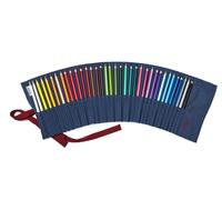 Cartucciera 36 Pastelli Astuccio Stoffa Blue