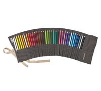 Cartucciera 36 Pastelli Astuccio Stoffa Darkbrown