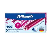CARTUCHO DE TINTA PELIKAN 4001 GTP / 5 ROSA DE GRAN CAPACIDAD 5 PIEZAS