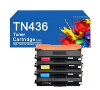 Cartuchos de tóner TN436 (4 colores, BK, C, M, Y) compatibles con los modelos TN436, TN433 y TN431 de repuesto para impresoras Brother HL-L8360, MFC-L8895, L8900, L8905 y L9570.,TN436-4 Color