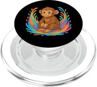 Cartunato Simpatico Di Cartoni Animati Con Turbini Colorati PopSockets PopGrip per MagSafe