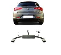 Cartuner Scarico Marmitta Doppio Sportivo per Alfa Romeo Giulietta 1.4TB 1.6JTDM