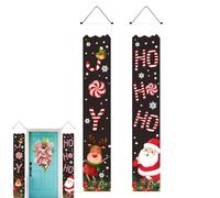 Cartuny Letters Festival Ornament - Oxford Cloth, Christmas Benvenuto, Allegro Stagionale | Doppi Di Decorazione Delle Porte, Stendardi Di Natale Fuori, Decorazioni Per Le Porte Di Natale Per Il Risto