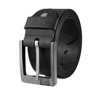 Cartvelli cintura in pelle premium per uomo nero 85cm realizzata in Germania con confezione regalo - cintura da uomo in vera pelle 40mm - adatta per abito, jeans, chino, pantaloni M24s-85