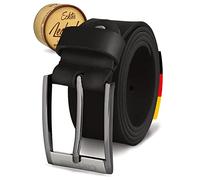 Cartvelli Cintura uomo in pelle premium Made in Germany con confezione regalo - cintura in vera pelle 35mm Nero A19s-100