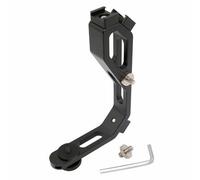 Caruba Attacco L Gimbal con 3 attacchi hot shoe+1/4 di vite