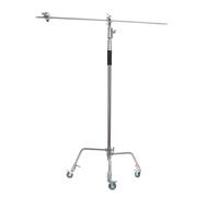 Caruba LS-9W C-Stand stativo boom in acciaio e ruote 330cm