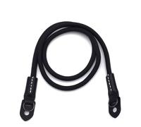Caruba Climbing Rope Neckstrap (Zwart) - Comoda tracolla per fotocamera compatta, sistema e reflex | lunghezza regolabile, 100 cm, diametro 0,8 cm