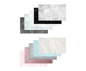 Caruba Confezione da 10 Backdrops Marble - Create nature morte narrative con disegni a doppia faccia - Sfondo fotografico - Marble Backdrop per la fotografia