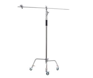 Caruba LS-9W C-Stand stativo boom in acciaio e ruote 330cm