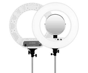 Caruba Luce anulare Vlogger 18 pollici LED set Economia con borsa bianco