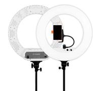 Caruba Luce anulare Vlogger 18 pollici LED set PRO con borsa bianco