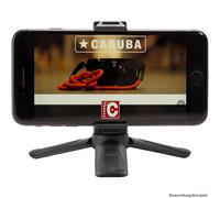 Caruba Ministar 18 mini treppiede con supporto per telefono nero