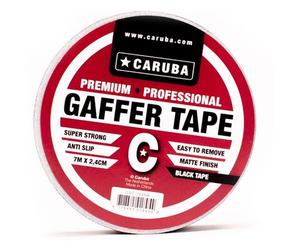 Caruba Nastro Gaffer Nano Roll 7mtr x 2,4cm nero