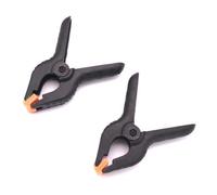 Caruba Pinza di sfondo Nero/Arancione Grande (2 pezzi)