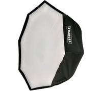 Caruba Quick Assembly Matt Silver Octabox 95 cm + griglia - Softbox professionale per studio fotografico con griglia - illuminazione morbida per ritratti e fotografia di moda - Bowen S supporto