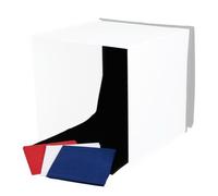 Caruba Set di sfondo di ricambio per studio fotografico mobile con luce LED separata 40x40x40cm