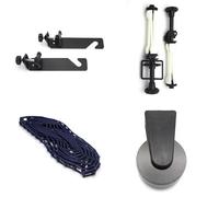 Caruba Sistema di sospensione per il montaggio di 1 cavalletto/pipe a rullo per il montaggio di 1 rotolo su cavalletto/tu