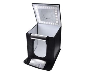 Caruba Studio fotografico portatile a LED, dimmerabile, 60 x 60 x 60 cm