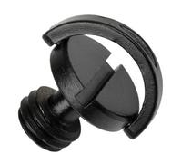 Caruba vite filettata 3/8 con anello a D nero