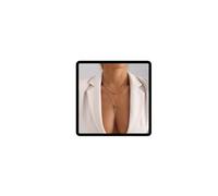Carufin Doppio Cerchio Cristallo Collarbone Catena Tassel Lungo Pendente Collana Gioielli per le Donne (Oro A)
